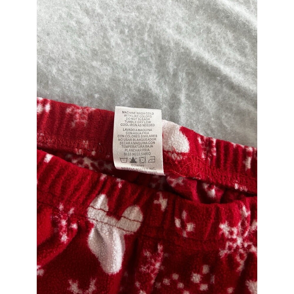 Disney Mickey Mouse Fleece Christmas Pajama Bottoms (Set of 2) Women’s Size XS - Picture 7 of 9